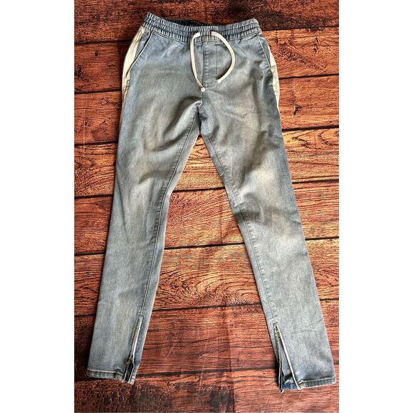 PacSun Active Stretch Denim‎ Joggers Skinny Jeans Blue Pants Men's Size Medium - Picture 11 of 11
